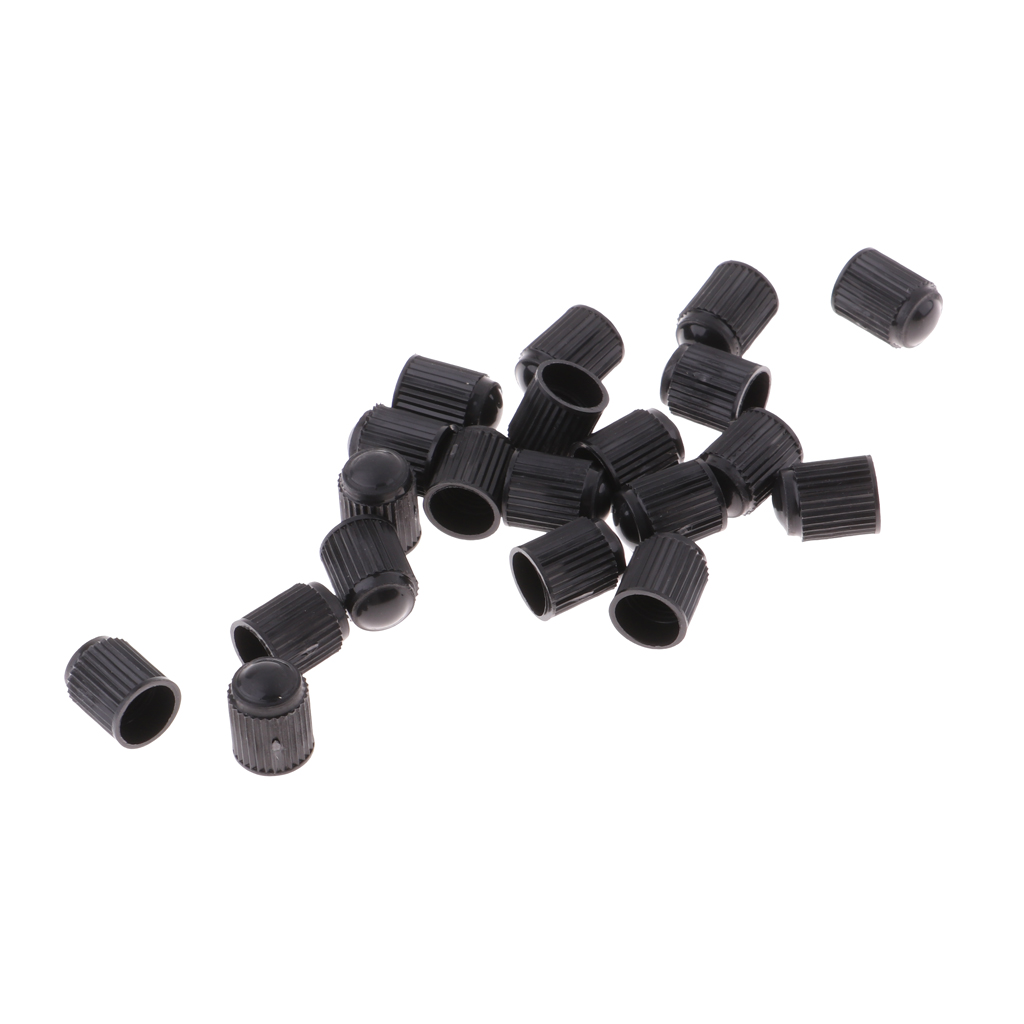 20pcs/Pack Bike Valve Cover Bicycle Schrader Valves Dust  Rubber Cars Motorcycles Tire Tyre Repair Accessories Parts