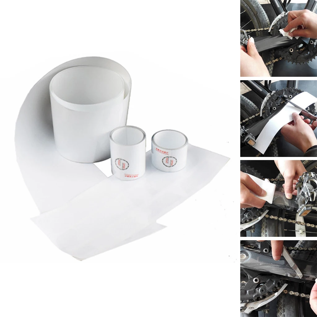 Clear Bike Frame Protection Vinyl Film Bicycle Frames Anti-scratch Protective Tape Stickers Transparent Covers Chainstay Guard