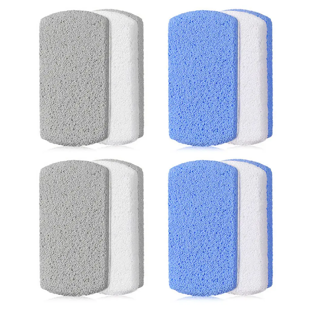 4-pack Foot Glass Pumice Stone for Feet Callus Remover Tool Double Sided Dead Foot Glass Pumice Stone Feet Callus Remover