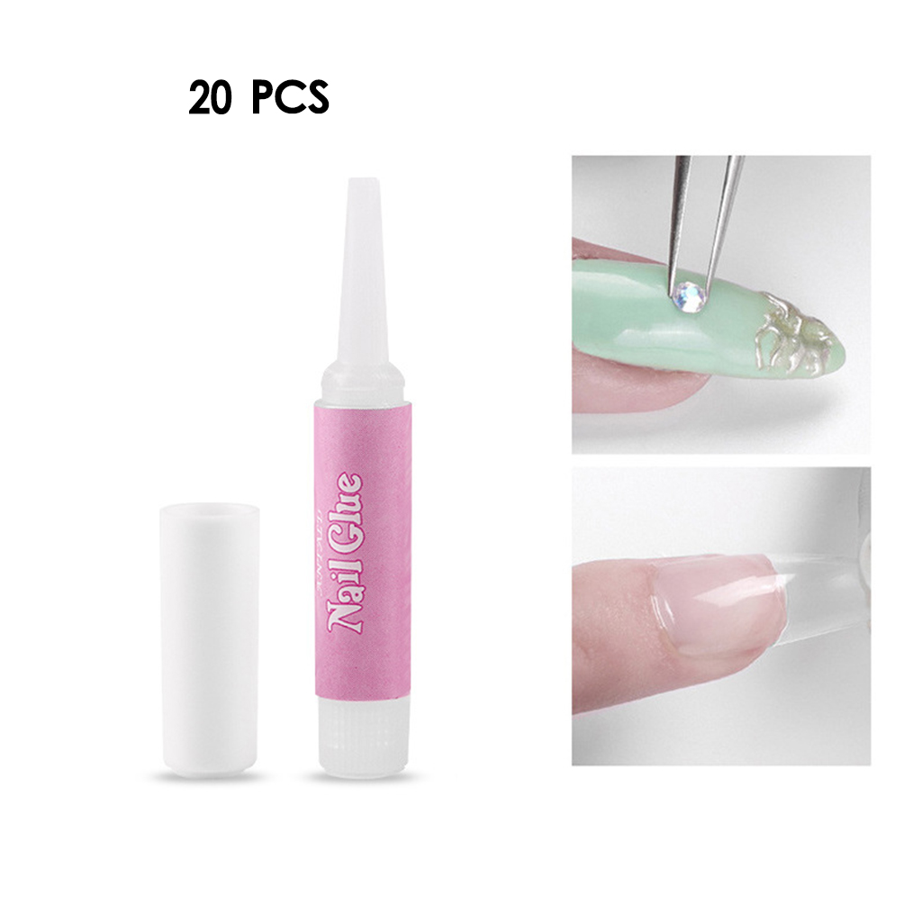 Lot 20 Bottle 2g Nail Glue Strong Adhesive Liquid French False Tips Manicure