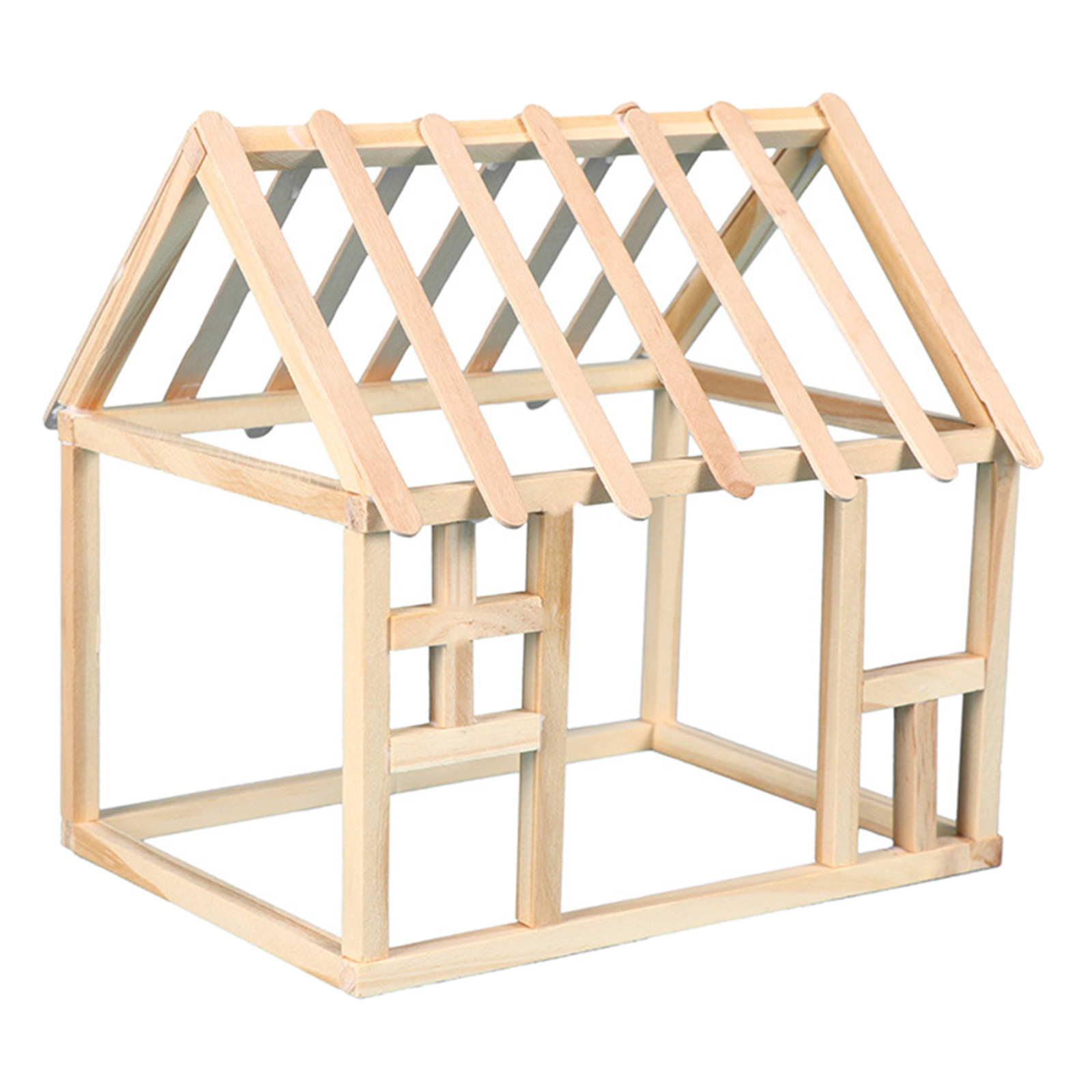 Household Unfinished Wooden House   Kids Learning Toys for Home