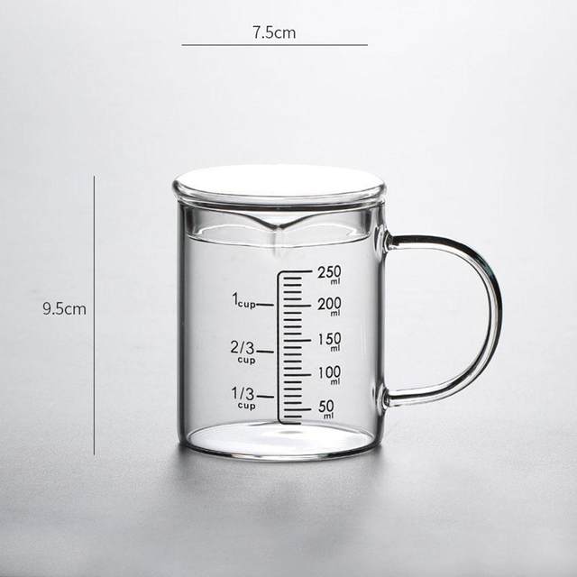 500-1000ml Glass Measuring Cup Milk Jug Heat Resistant Glass Cup Measure  Jug Creamer Scale Cup Tea Coffee Pitcher Microwave Safe - AliExpress