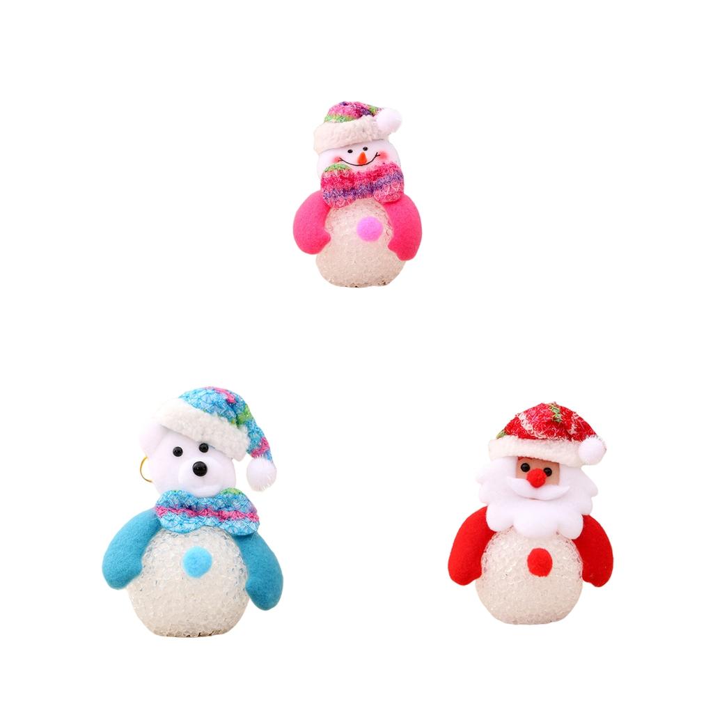 3x Cute Christmas Chubby Doll Hanging Decoration for Door Holiday Decor