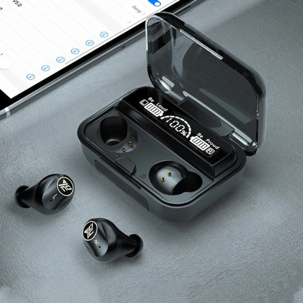 Real Wireless Earbuds Bluetooth 5.0 Earphone in-Ear with Charging Case,