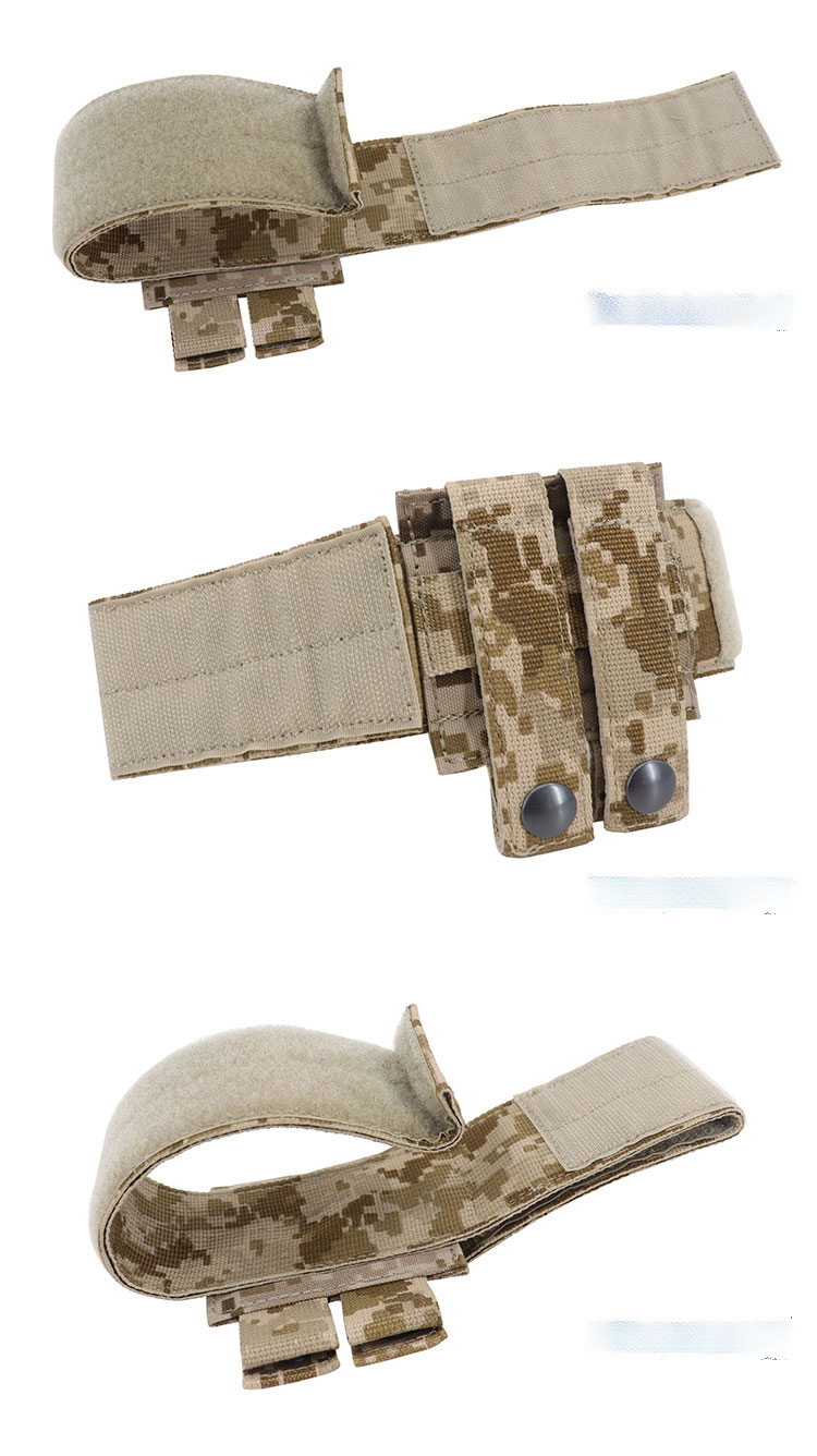 Fester Gurthalter Taktischer Verband Molle-Haltegurt Inklusive Geflochtene & Klettverschluss-Version Werkzeugring Outdoor Kampf Jagd – Detail 9