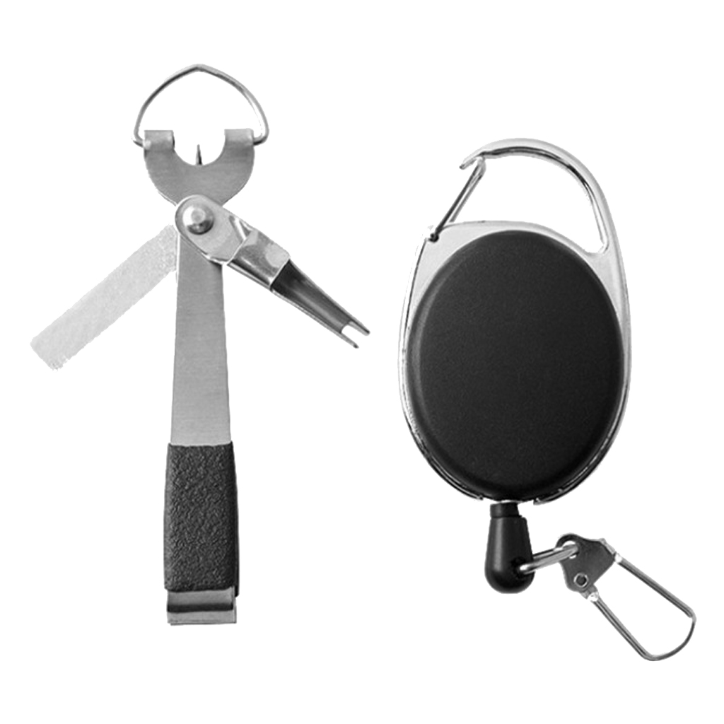 Multi Functional Fishing Line Nipper Cutter Clipper Quick Nail Knot Tying Tool