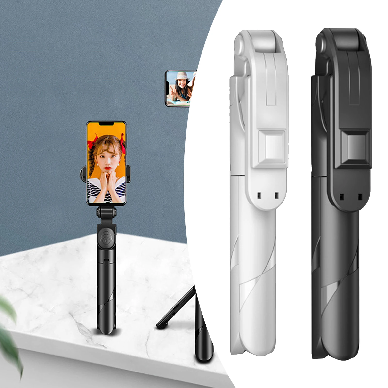 Bluetooth Selfie Stick, Handheld Extendable Phone Tripod Gimbal Anti-Shaking Stabilizer for  11 Pro/XS Max/XS/XR/X/8/7/6
