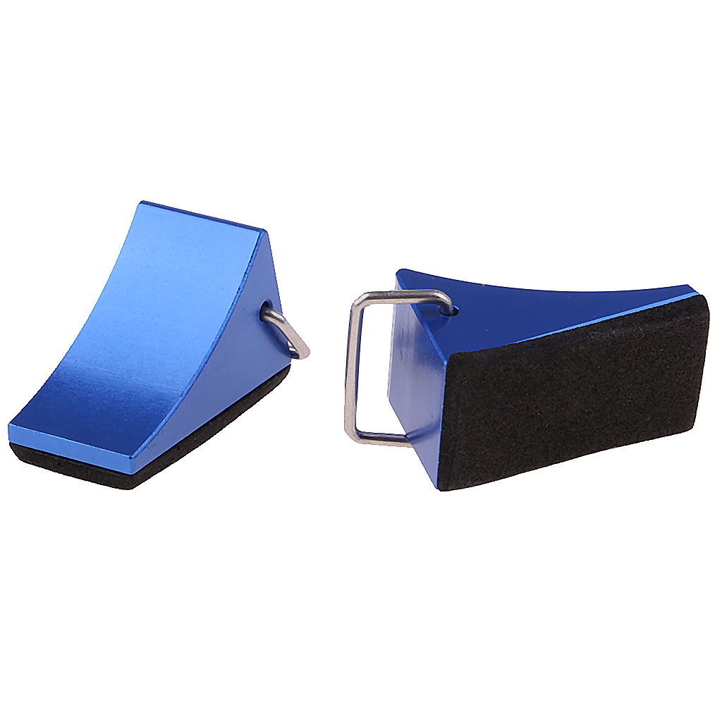 2pcs Metal Wheel Chock Tire Stopper Non Slip Tractor Truck Car Parking Block