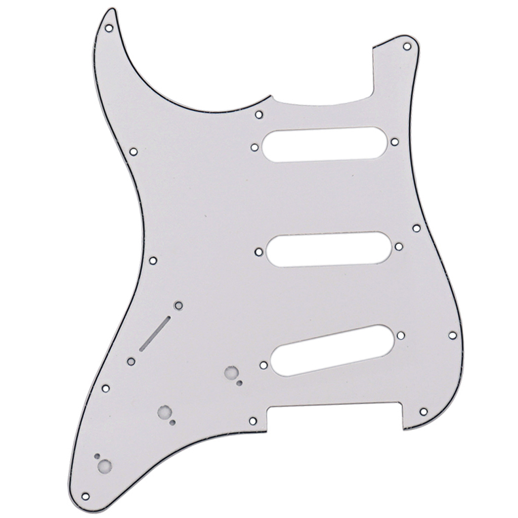 PVC 3ply Electric Guitar Scratch Plate Left Hand Musical Instrument Accessory