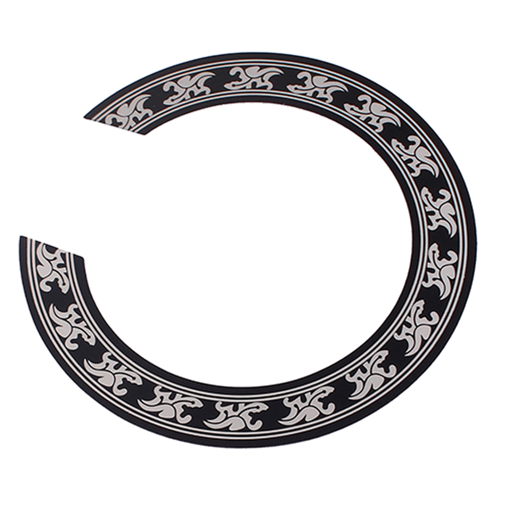 Tooyful Hard PVC Guitar Sound Hole Part Rosette Inlay Decoration for 40/41 inch Acoustic Classical Guitars Decal Accessories
