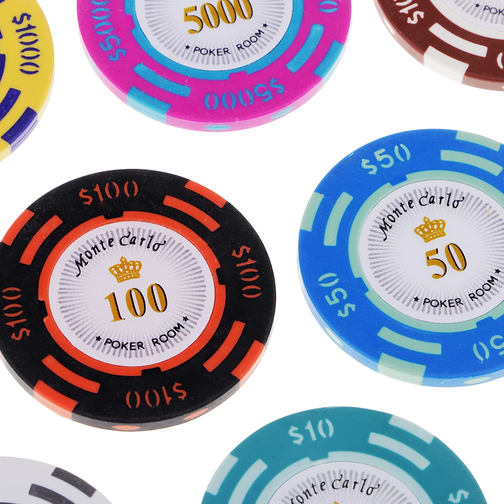 10pcs Casino Coins Toys Professional Poker Chips Board Games Entertainment Props