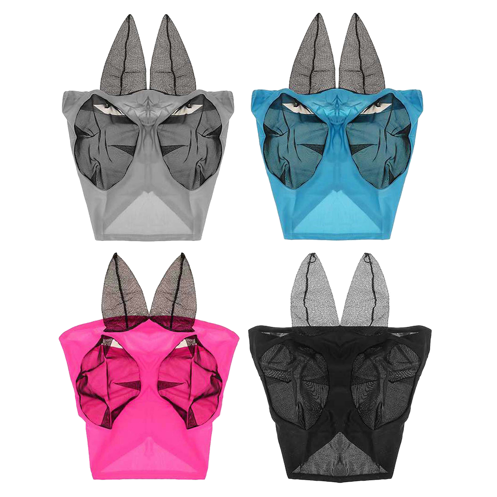 Horse Fly Mask, Fly Masks for Horses with Ears, Smooth & Elasticity Fly Mask,