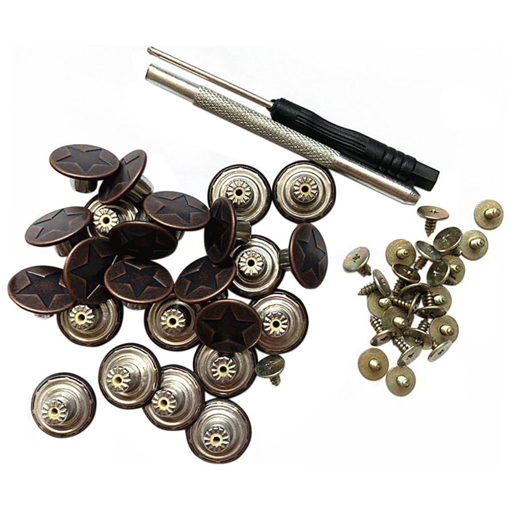 25 Set Jeans Buttons Clothing Jackets Denims Trousers 17mm Crafts Replacement Adjustable DIY Buttons for Sewing Repair Tool