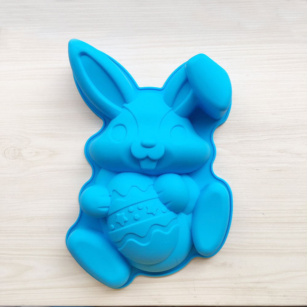 Moule à Oeufs De Pâques YXHZVON - 2 Pièces En Silicone - Lapin Et Oeufs - Pour Chocolat Et Gâteaux