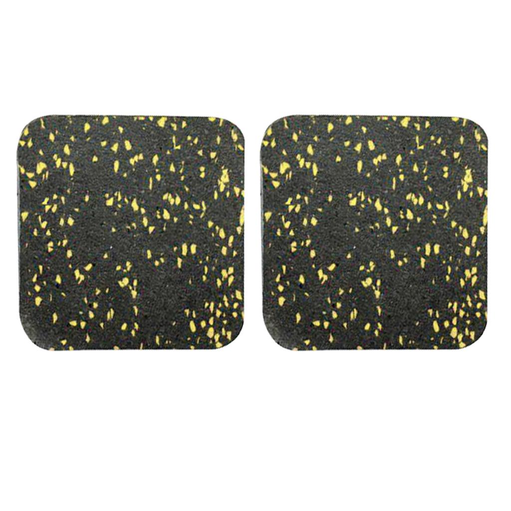 1 Pair Treadmill Noise Absorption Mat Rubber Fitness Floor Pad Antistatic