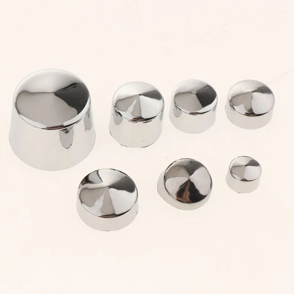 87x Motorcycle Chrome ABS Bolt Toppers Caps for   Twin Cam