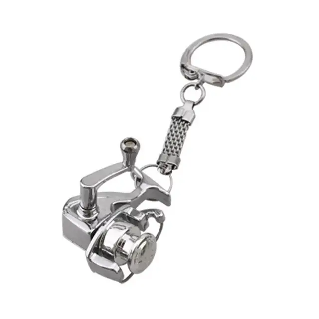 Cheap MUQZI Sports Accessory Fashionable Fishing Reel Pendant Miniature  Small Key Ring