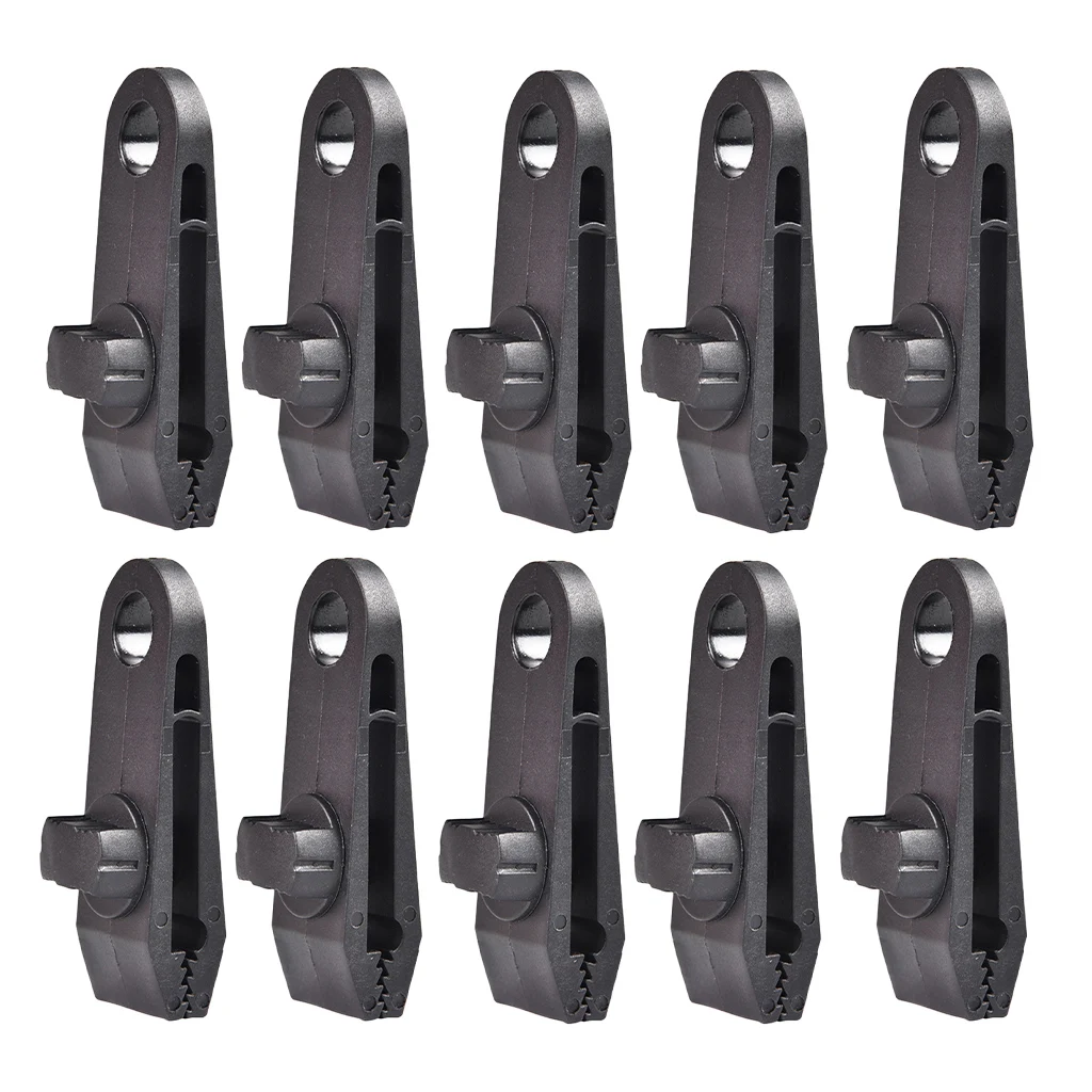 10 Pieces Heavy Duty Camping Tarp Clips Tent/Awning Clamps With Thumb Screw
