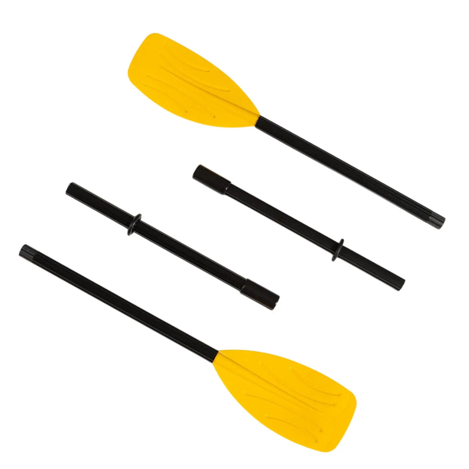 1Pair Ribbed Boat Oars 48inch Canoe Raft Rowing Rubber Dinghy Kayak Paddle