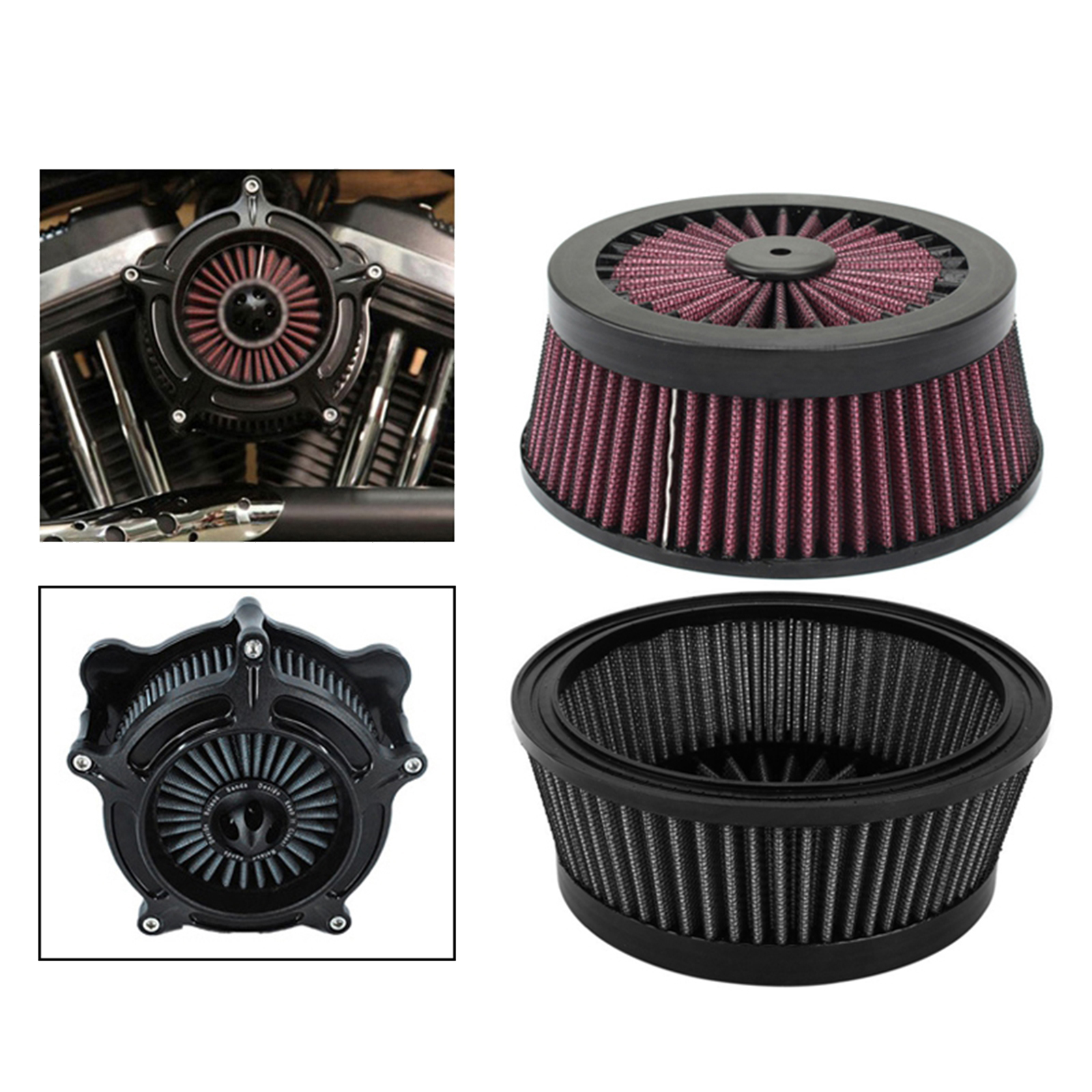 Air Cleaner Filter Element for Harley  / FXR 1993-2017 Touring 1993-2007  2016-2017