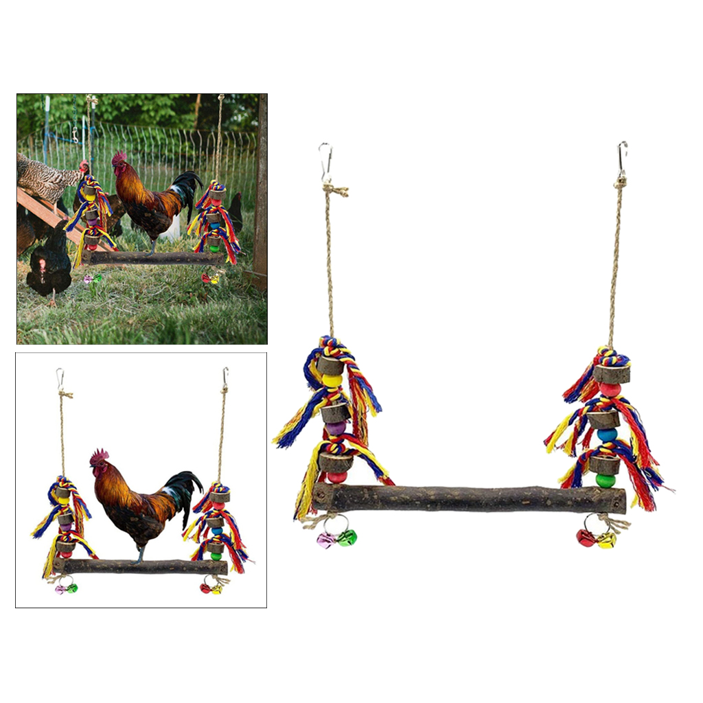 Chicken Ladder Perch Hanging Chicken Hens Large Birds Finches Climbing Toy