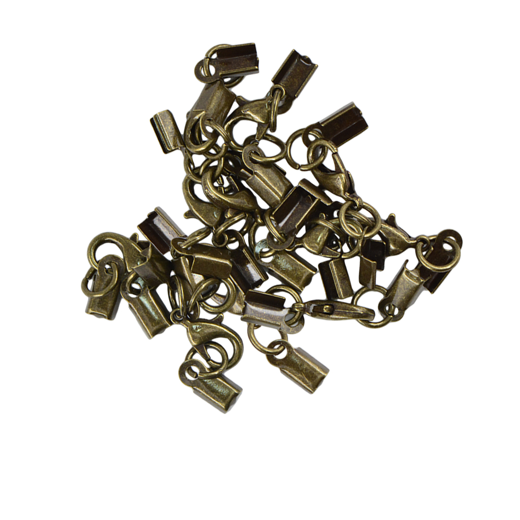 12Pcs Brass Lobster jewellery Clasps Necklace Extender Bracelet Connectors