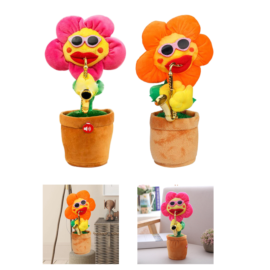 2x Lovely Green  Plush Twist Dancing Doll Toys Dashboard Home Decor