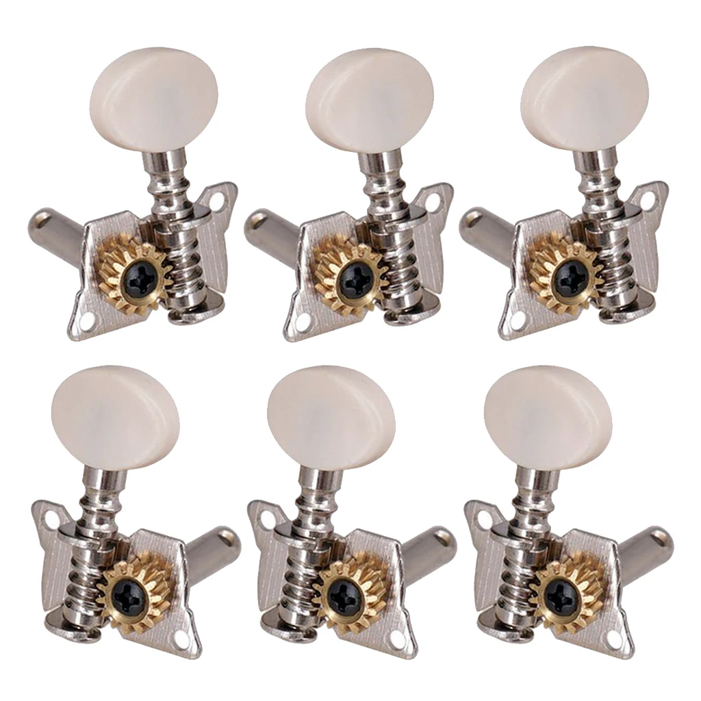 Keys Mechanical Dowels Tuners String Tuners Closed Heads Replacement Parts For Acoustic Electric Guitars 3R3L