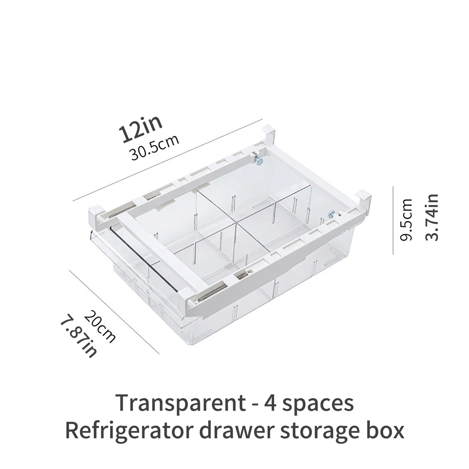 Creative Retractable Food Storage Basket Refrigerator Fresh-Keeping Drawer Storage Container Multifunctional Household Organizer