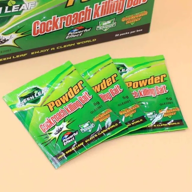 POUDRE ANTI CAFARD - Cockroach killling bait powder - Green Leaf - 10  sachets EUR 6,00 - PicClick FR