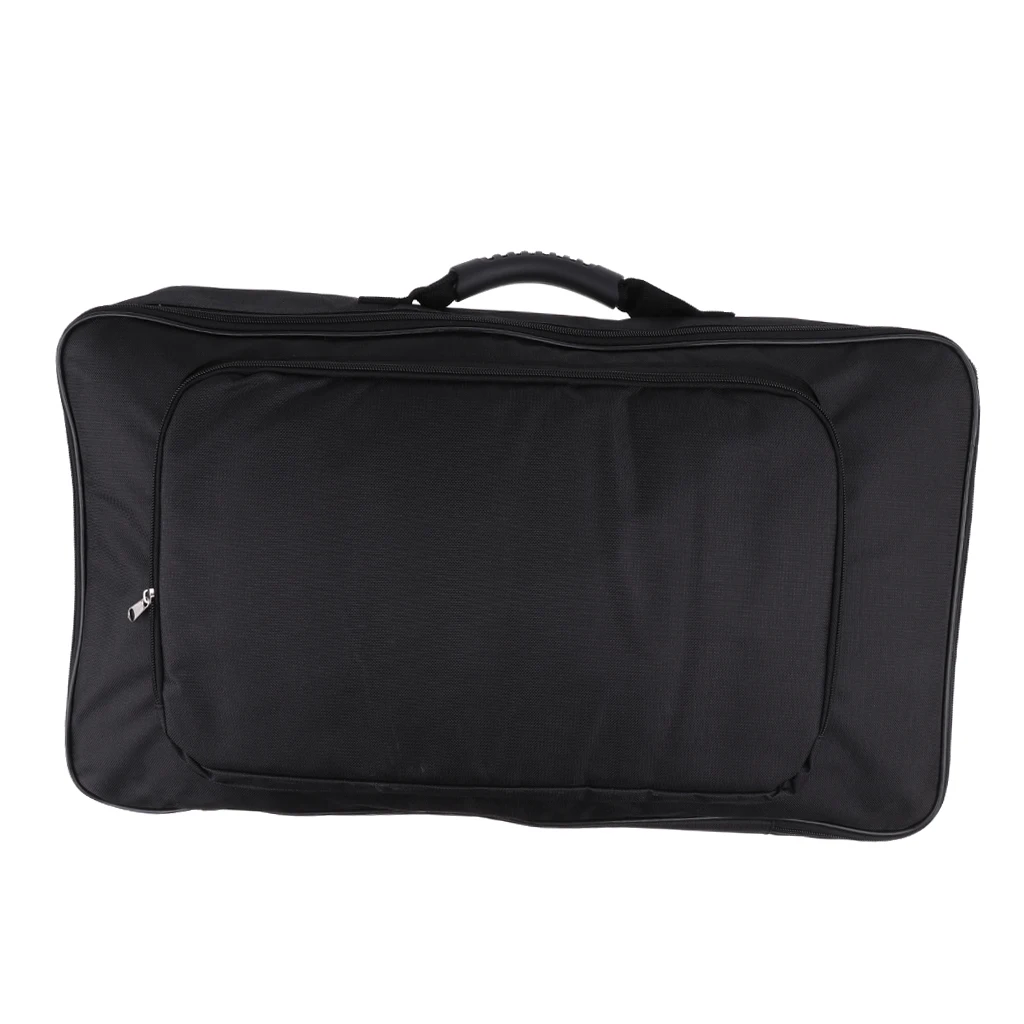Portable Large Effect Pedal Board Storage Bag Soft Case Box Black