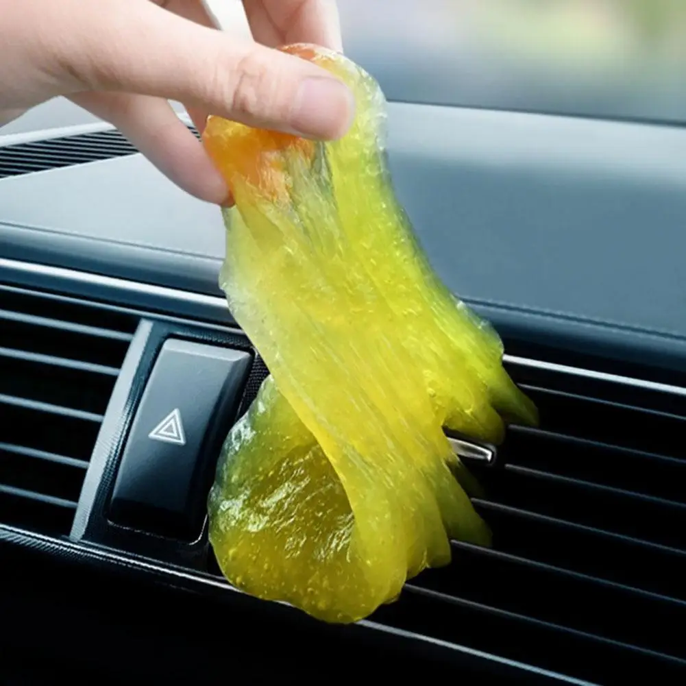 Car Air Vent Keyboard Dust Cleaner Soft Gel Gum Mud Dirt Remover Cleaning Tool Dirt Cleaner Car Cleaning Gel Blue Clay Bar car windshield cleaner