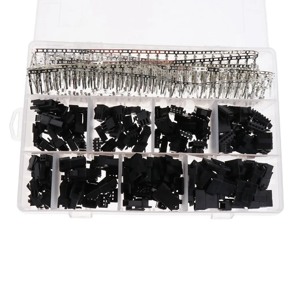 560 Pieces 2.5mm Pitch 2 3 4 5Pin JST SM Battery Plug Housing And Terminals Kits