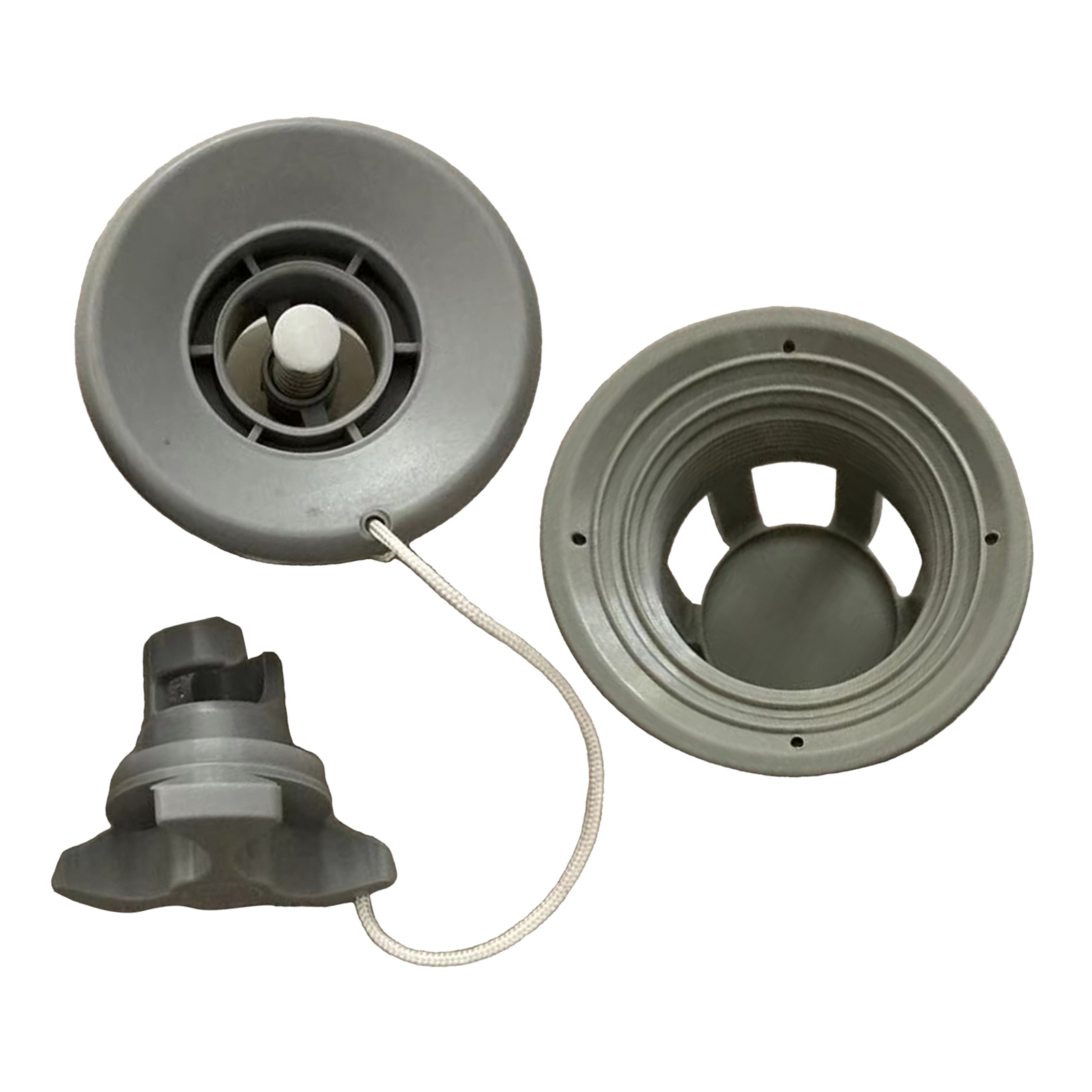 Kayak Boat Air Valve, Gray PVC Air Gas Valve Cap Replacement for Inflatable Boat