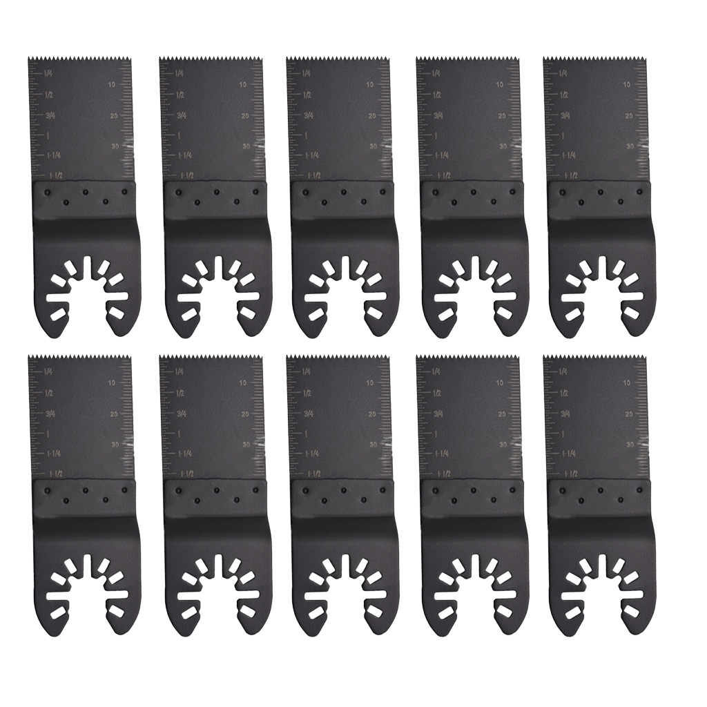 10 Pack Saw Blades 34mm Oscillating Multi Tool Cutter Universal For Nails/Screws