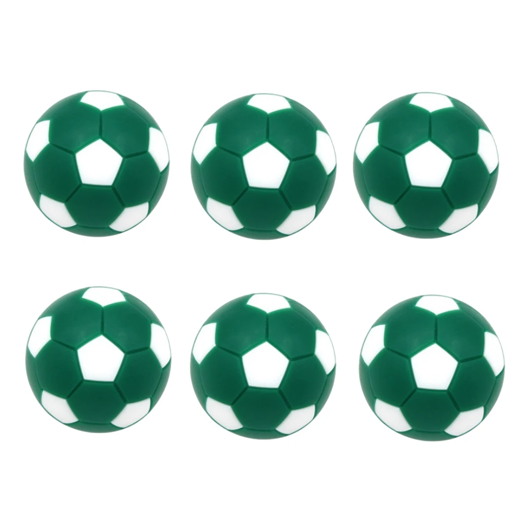 6pcs/Pack Foosball Balls Table Soccer Football Replacement Ball 1 1/4inch