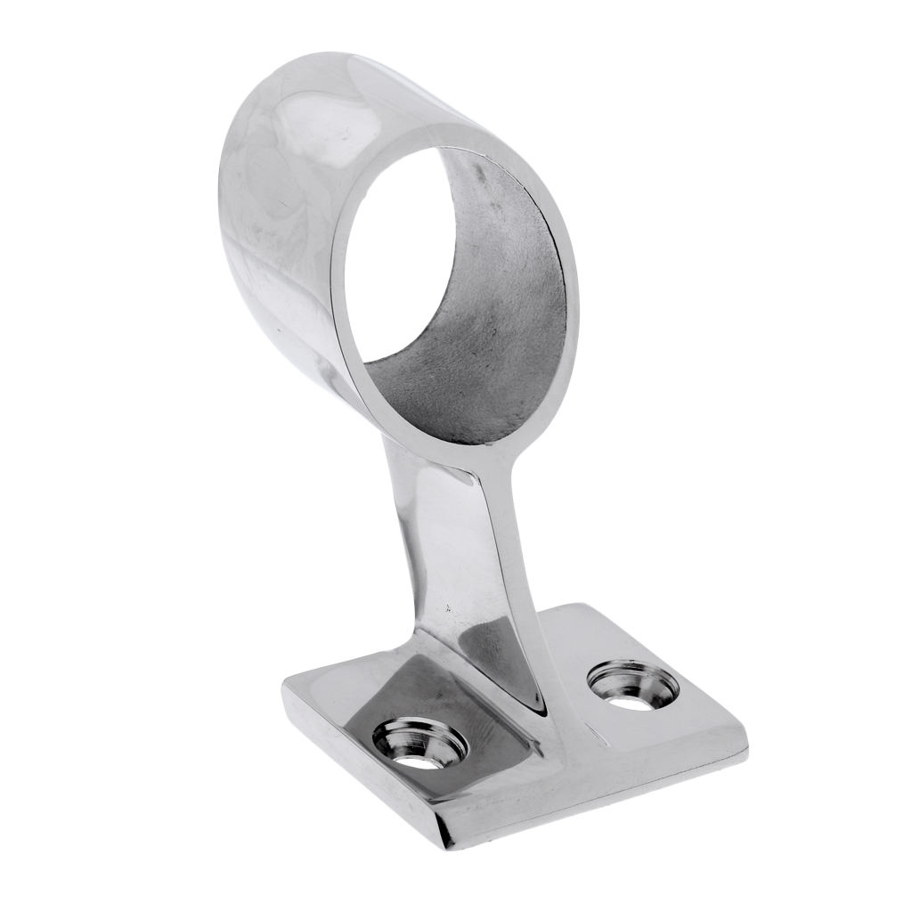 Boat Handrail Fitting Center Stanchion Marine Grade 316 Stainless Steel Corrosion resistant and durable Mirror polish
