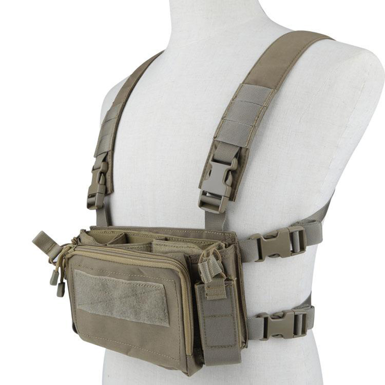 Tactical Vest with Pouch Molle Chest Rig Gear Paintball Plate Carrier