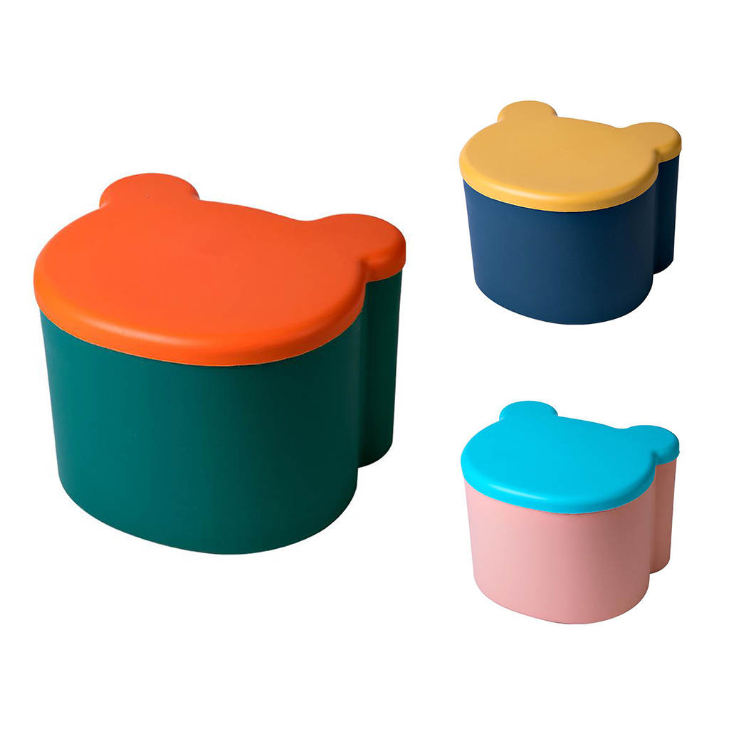 Kids Toys Organizer Children Storage Box Foot Stool Seating, Storage Stool Chest for Toys Books Snacks