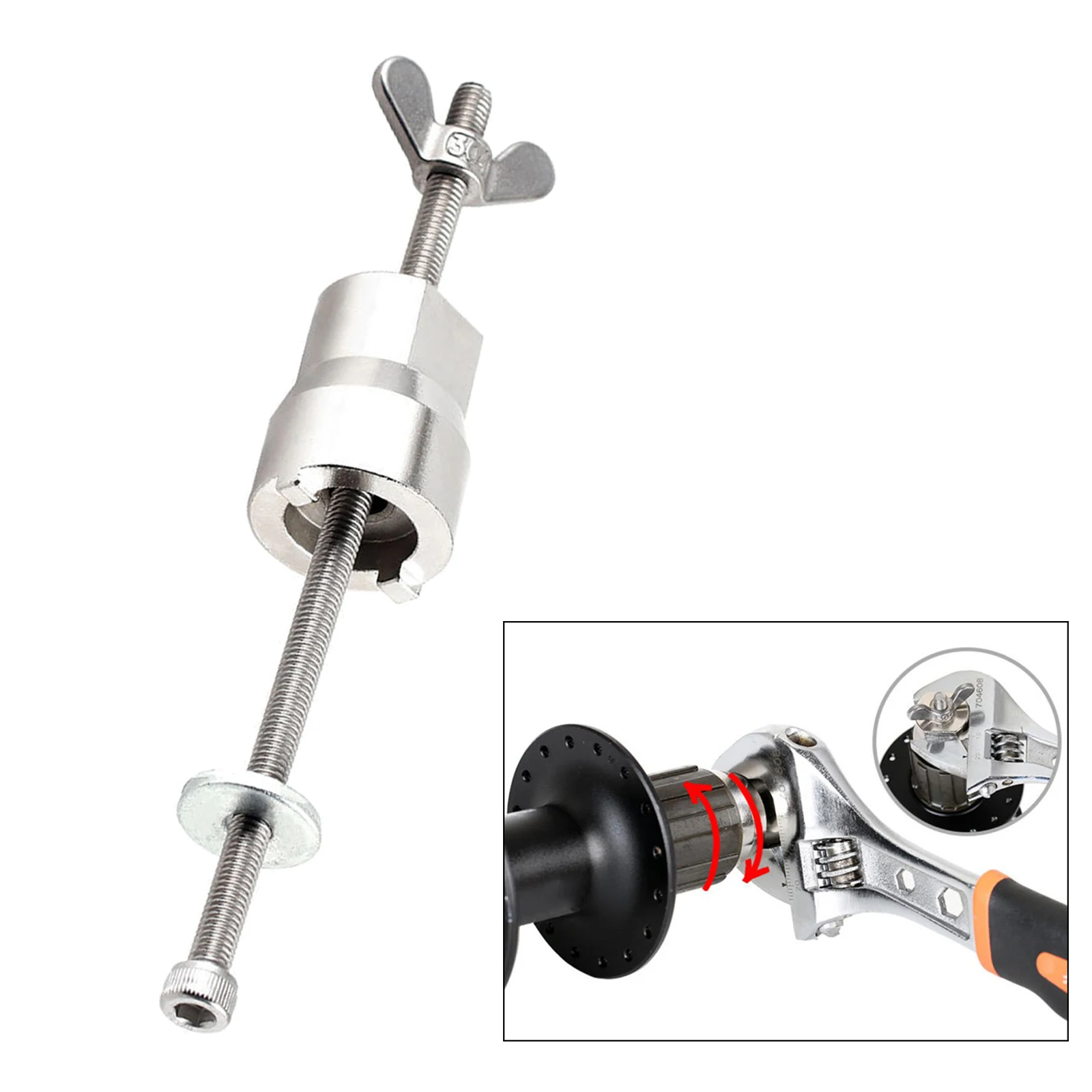 Universal Bike Hub Repair Tool Freehubs Body Remover Freewheel Hub Wrench