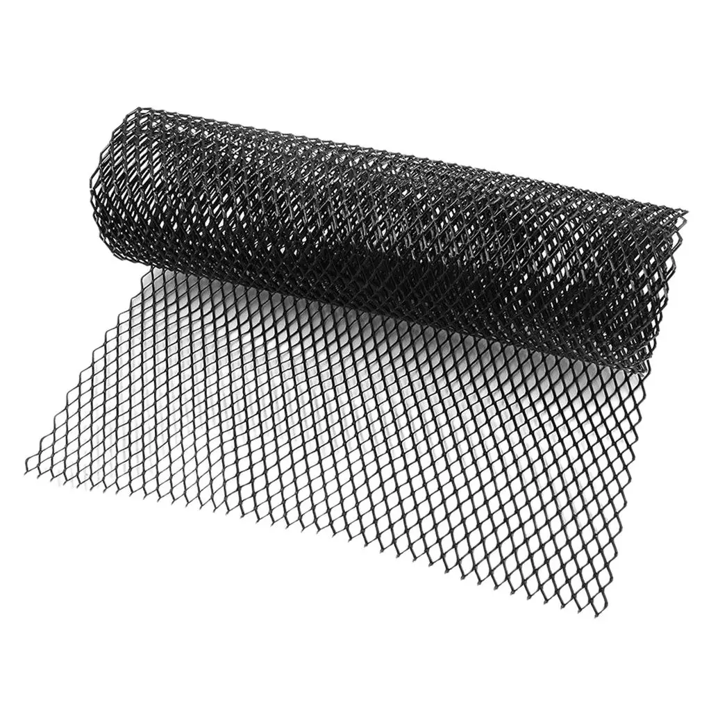 1PC Car Front Hood Bumper Grill Grille Mesh Cover Trim Rhombus Style 8x16mm