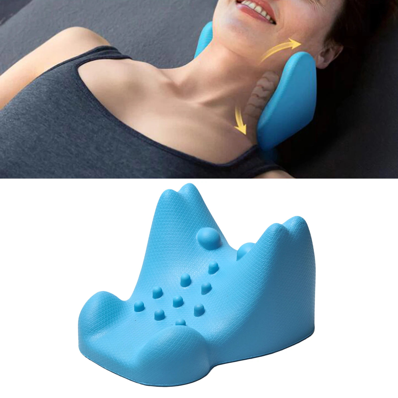 Portable Neck Shoulder Relaxer for Muscle Relax Simple Effective Lightweight Pillow Neck Pain Headache Hammock Traction Rest
