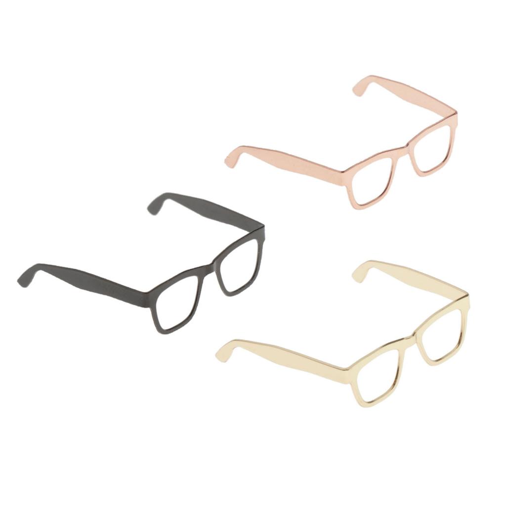 1/6 Action Man Soldier Military Hobbyists Alloy Glasses Accs 2.6x2.5cm