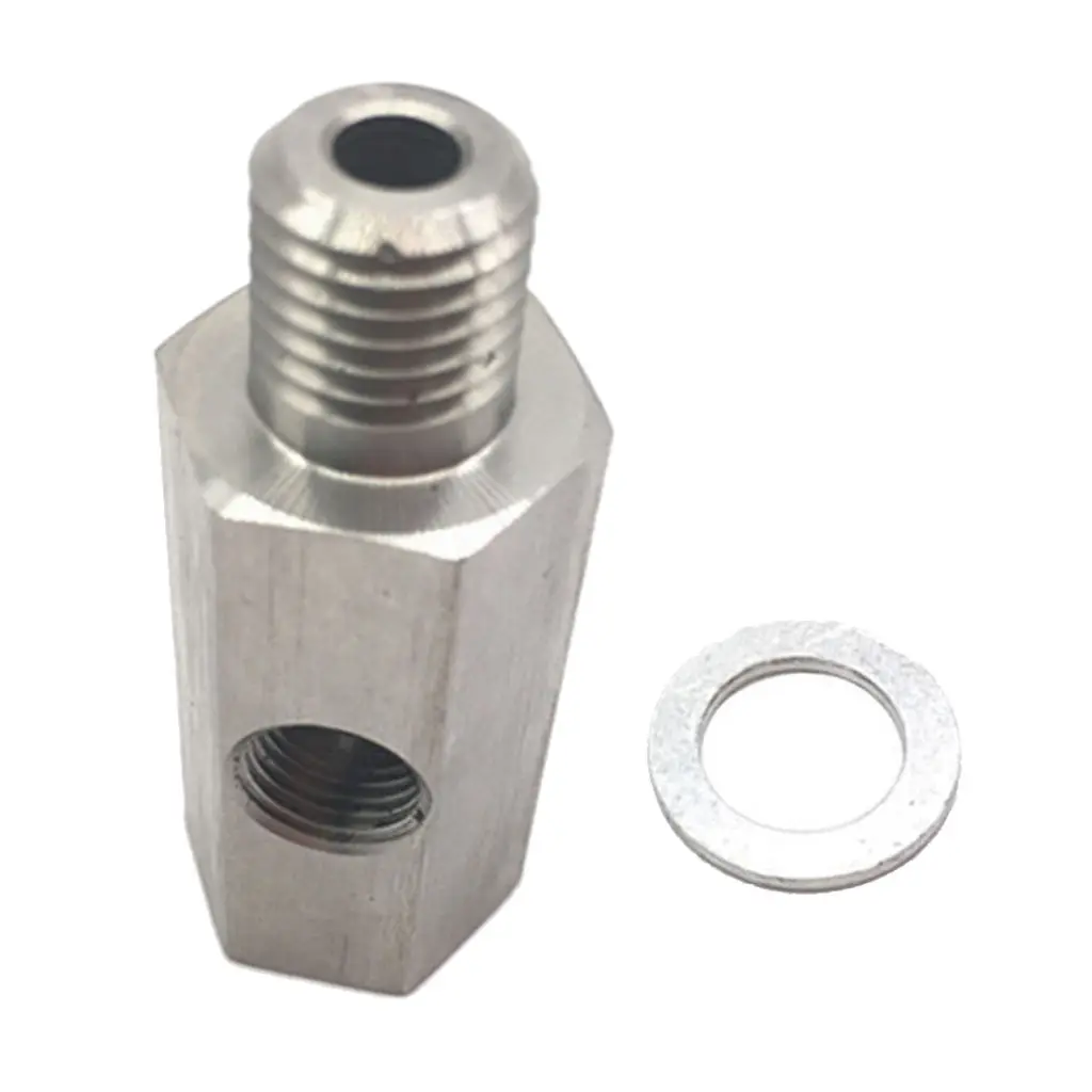 304 Stainless Steel M12X1.5 NPT Oil Pressure Sensor Tee to NPT Adapter