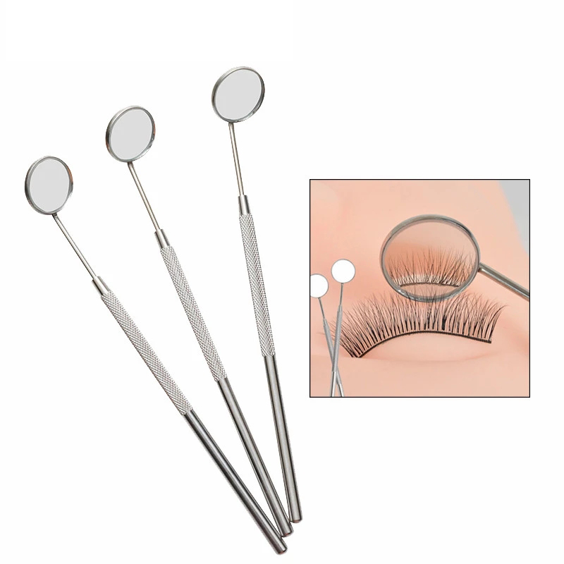 Best of Eyelash Extension Grafting Mirror Magnifying Checking Stainless Steel Handle Plastic Mouth Oral Teeth Care Eyelashes Makeup Tool Reviews & Tips