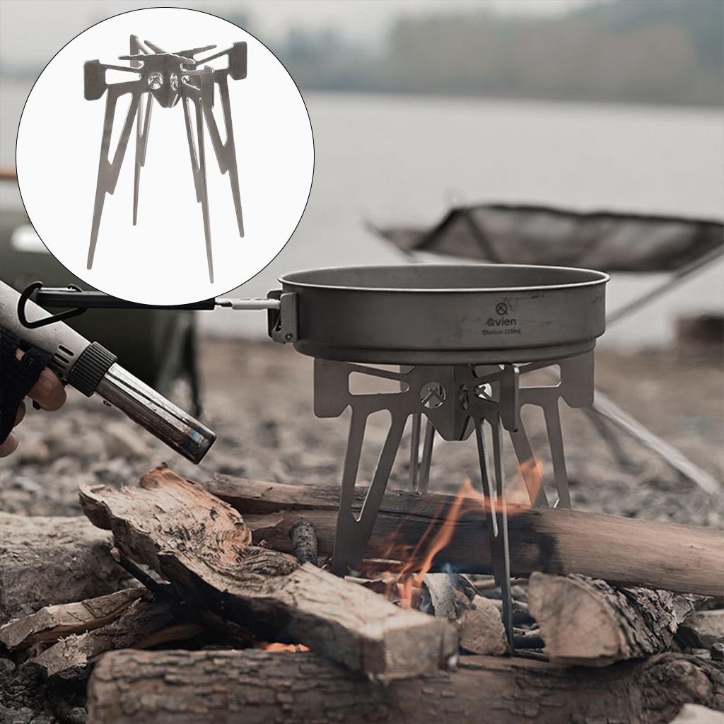 Mini Stove Cross Stand Burner Bracket Holder for Outdoor Camping Backpacking