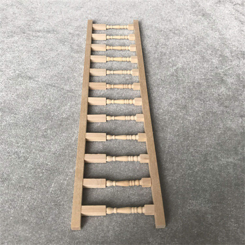 1:12 DIY Miniature Furniture Balusters Dollhouse Railing for Balcony Kids