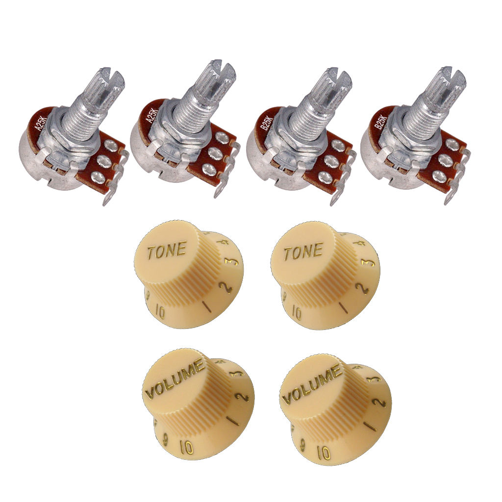 25k Volume &  Potentiometer with Volume Controls for Guitars