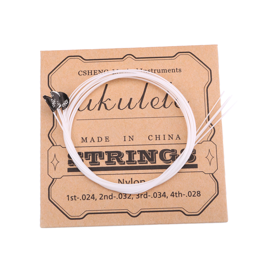 Tooyful White Nylon Ukulele Strings for Ukulele Guitar Stringed Instrument Parts