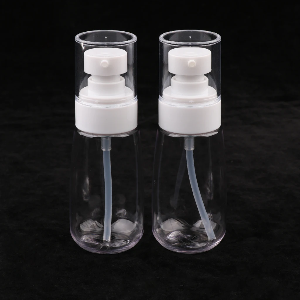 Pack of 2 60ml Empty Essential Oil Bottle Refillable Travel Cream Liquid Aromatherapy Perfume Vials